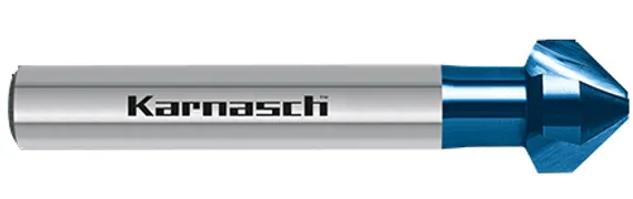 Зенковка Karnasch Ø6,3 мм, с покрытием Blue-Tec, 90°, ASP, DIN 335, арт. 20.1750-050