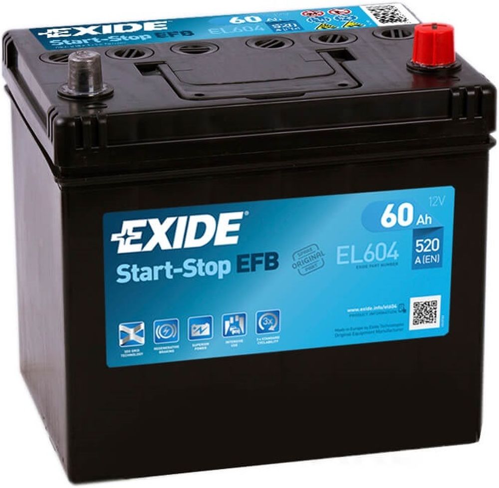 EXIDE EFB Start&Stop 6CT- 60 аккумулятор EXIDE EFB Start&Stop 6CT- 60 аккумулятор
