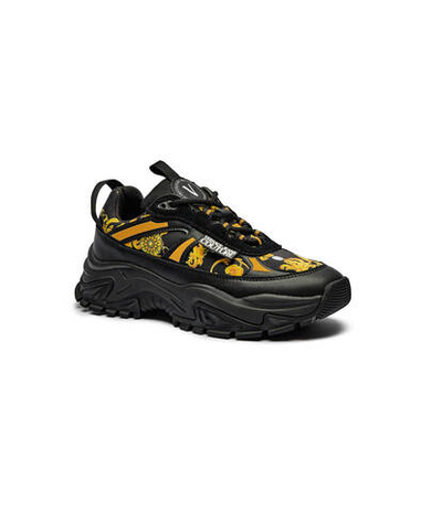 Кожаные кроссовки fondo hiker Versace Jeans Couture - черный(77VA3SVGZP321)