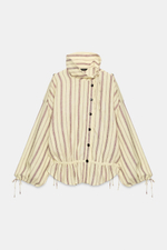ЛЬНЯНАЯ КУРТКА В ПОЛОСКУ — ZARA