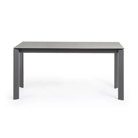 Стол Atta 160 (220) x90 антрацит керамика