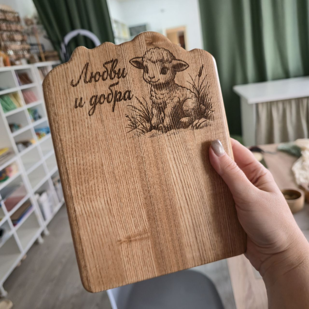 Доска разделочная, "Барашек" 23х16,5 см