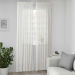 Комплект штор IKEA MUNKBOMAL (МУНКБОМАЛ), Белый, 145x250 см, 2 шт