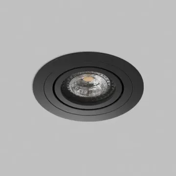Точечный встраиваемый светильник 1* GU5.3 DK-DH2020-BK чёрный Prime Denkirs