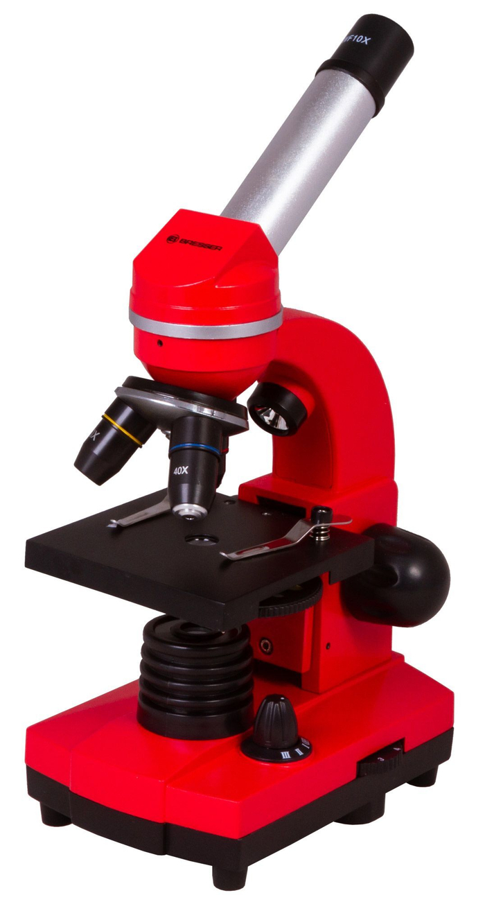 Микроскоп Bresser Junior Biolux SEL 40-1600x, красный