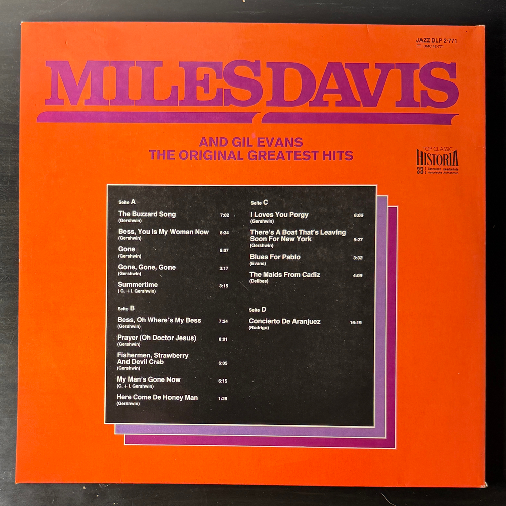 Miles Davis and Gil Evans ‎– The Original Greatest Hits 2LP (Дания)