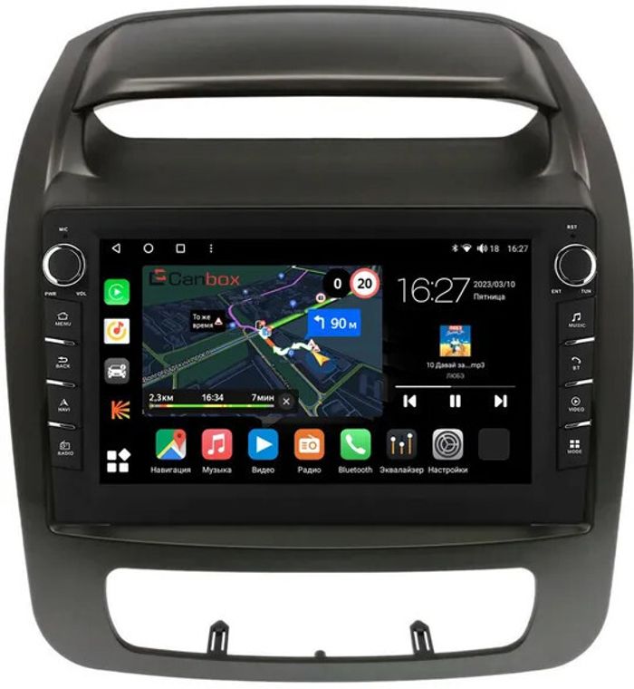 Магнитола для KIA Sorento 2 XM 2012-2020 c экраном климата снизу - Canbox 9-1404 Android 10, Быстрая, CarPlay, 4G SIM-слот