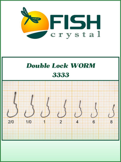 Крючок рыболовный (офсет) Double Lock Worm 3333 №6