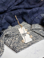 Блузочно-плательное хлопковое филькупе с шелком (LUIGI VERGA для BOTTEGA VENETA, 54%хлопок/46%шелк, Ночное синее море, 132, 129 гр/м2)
