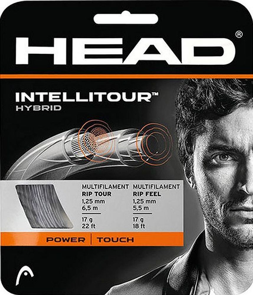 Теннисные струны Head IntelliTour (6.5 m/5.5 m) - серый