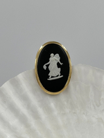 Брошь Wedgwood чёрная