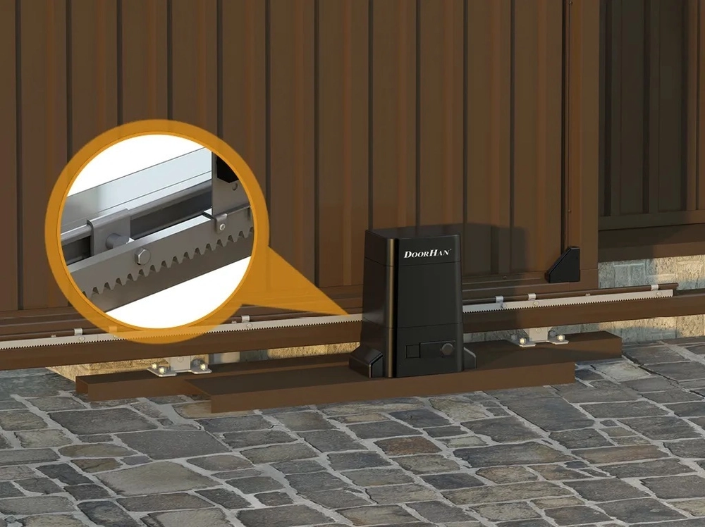 Зубчатая рейка для откатных ворот DoorHan RACK-8 L=1 метр 30х8 (50 штук)
