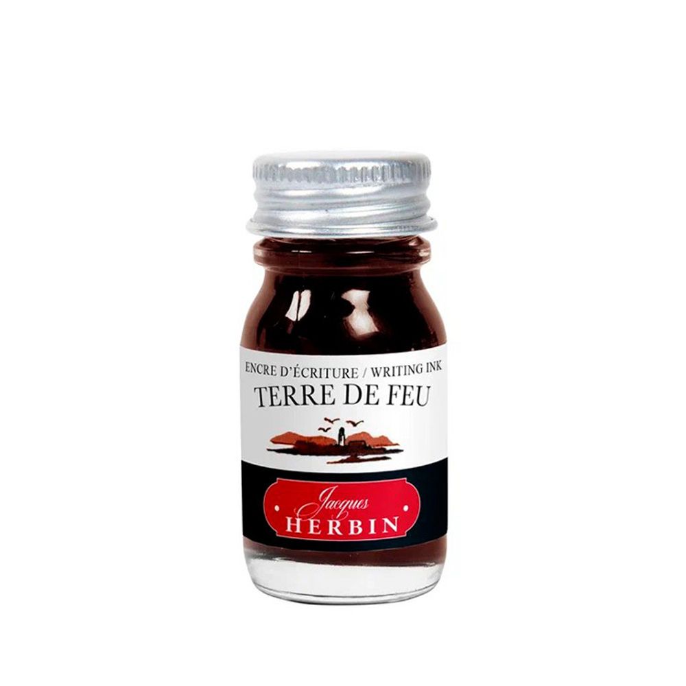 Чернила во флаконе Herbin 10 мл Terre de feu Красно-коричневые (11547T)