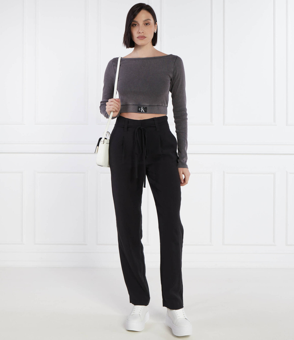 Кожаные кроссовки CALVIN KLEIN JEANS - белый(YW0YW01431)