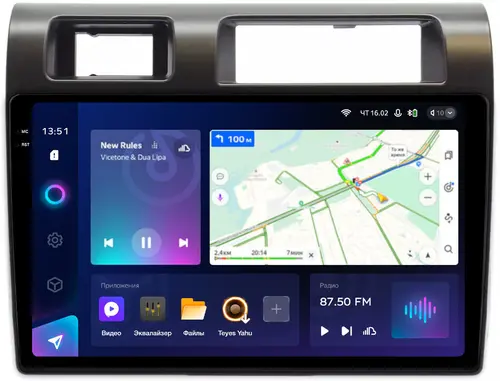 Магнитола для Toyota Land Cruiser 70 2007-2023 - Teyes CC3-2K монитор 9.5" 2K QLED на Android 10, Быстрая, CarPlay, 4G SIM-слот