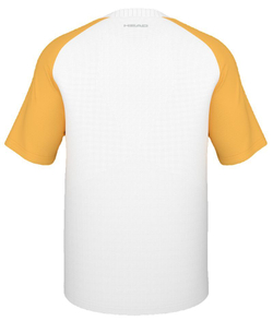 Мужская теннисная футболка Head Performance MC New York T-Shirt - белый/банан
