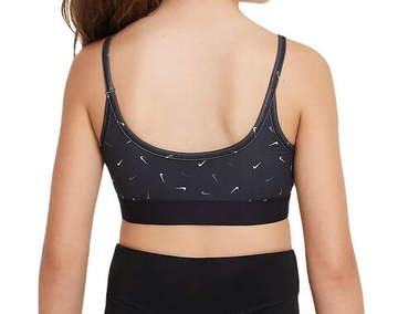 Топ для девочки теннисный Nike Dri-Fit Trophy Light-Support Sports Bra - черный