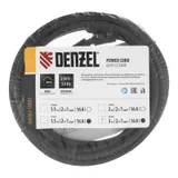 Шнур сетевой Energy Series, ПВС, 3 м, 2 x 1 мм, с неразборной вилкой, черный, Denzel — фото 6