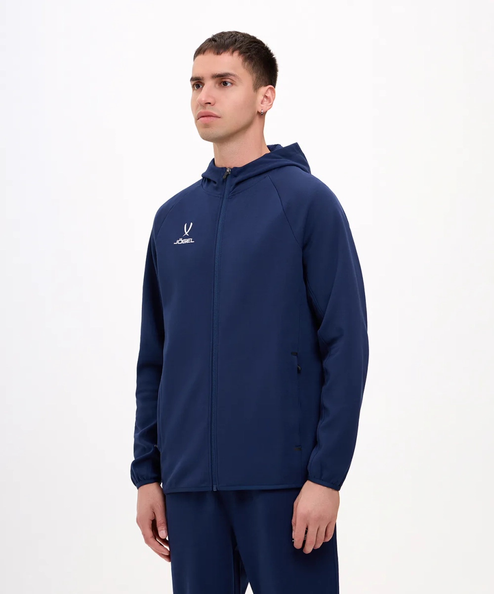 Худи на молнии ESSENTIAL Athlete Hooded FZ Jacket, темно-синий