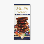 Lindt темный шоколад Les Grandes черника и клюква, 150 г (Из Финляндии)