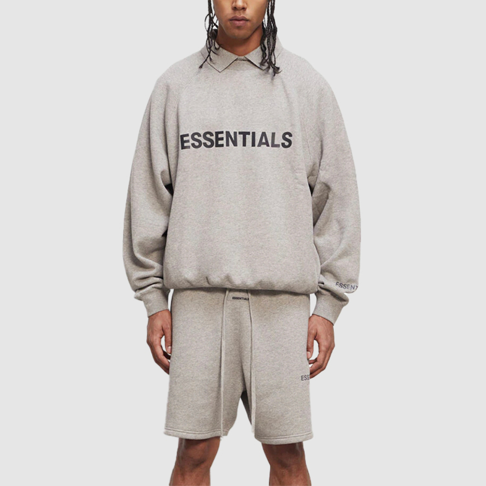Толстовка Fear of God Essentials FW20 Crew Neck Sweatshirt Heather Oat, 0192250500228260