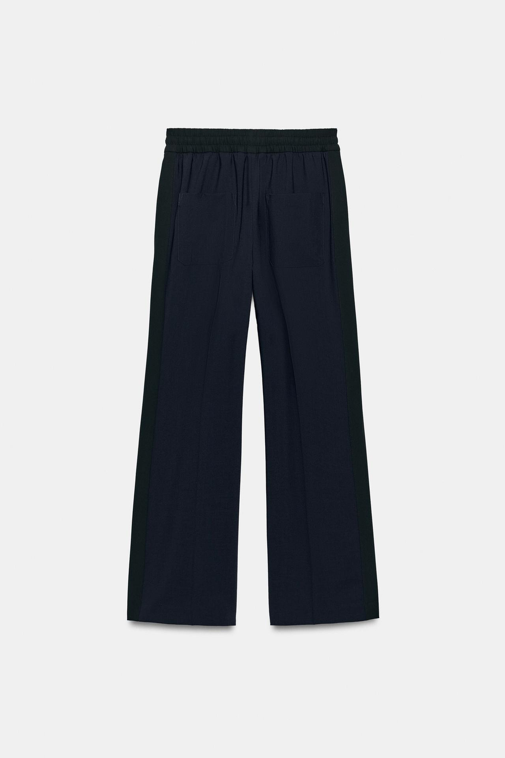 ZARA БРЮКИ С ПОЛОСАМИ ПО БОКАМ — ZW COLLECTION, МОРСКОЙ СИНИЙ