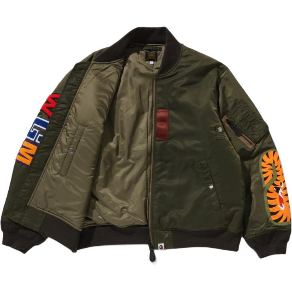 A Bathing Ape Bathing Ape Shark Ma 1 Bomber Куртка зеленый