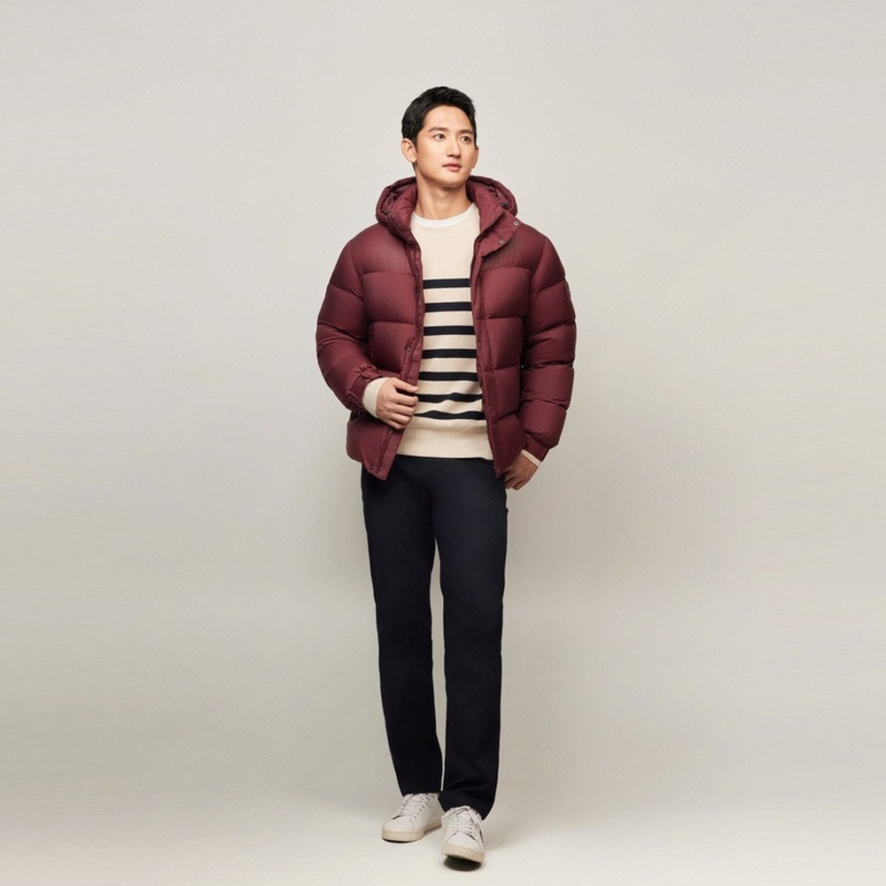 Пуховик мужской TOMMY HILFIGER MIX DOWN HOODED PUFF