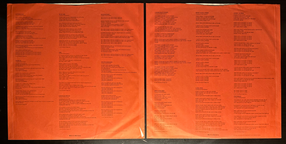 The Beatles ‎– 1962-1966 2LP (Япония 1976г.)