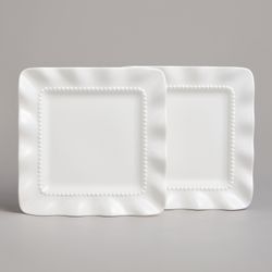 НАБОР ТАРЕЛОК ЗАКУСОЧНЫХ LEFARD "WAVE" КВАДРАТ. 2 ШТ. 18*2,5 СМ (КОР=18НАБ.)