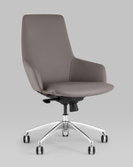 Кресло офисное TopChairs Bow серый