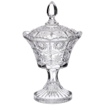 Конфетница на ножке muza crystal 12*12*20 см.