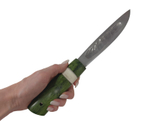 Нож Север, Bohler K340, рукоять кап клёна, кость, (зелёный)