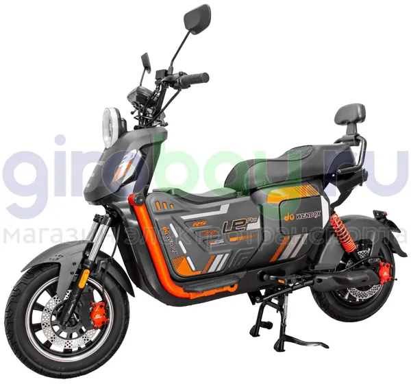 Электроскутер WENBOX U2 PRO 1500W (60V/45Ah) - Чёрный фото №1