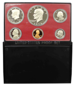 Годовой набор монет США 1978 (S) год в футляре (1, 5, 10, 25, 50 центов; 1 доллар) (6 монет)