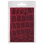 Обложка на паспорт, Brauberg Croc Passport, кожа, крокодил, красная