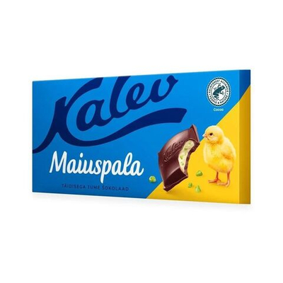 KALEV Maiuspala белый шоколад в темном шоколаде 100 г (из Эстонии)