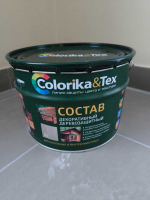 Состав деревозащитный "COLORIKA&TEX" ИНЕЙ 0.8л