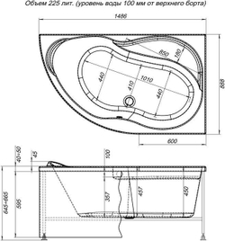 Фронтальный экран Aquanet Graciosa 150 R
