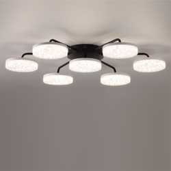 8236/7CL LEDIO LN25 000 черный, металл/акрил Люстра потолочная с ПДУ LED 90W 3000-6000К 220V DIDANA