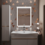 Зеркало MIXLINE "Минио-2" 600*800 (ШВ) сенсорный выключатель, светодиодная подсветка + подогрев