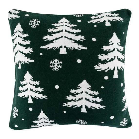 Подушка вязаная с новогодним рисунком Морозный Лес
из коллекции new year essential, 45x45 см