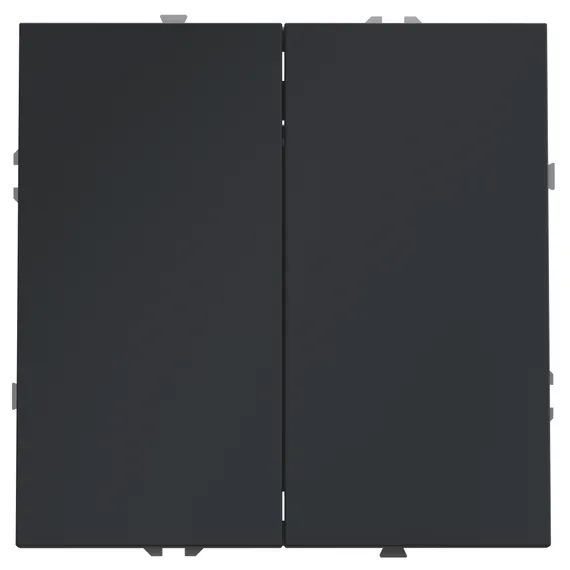 перекрёстный переключатель двухклавишный Voltum S70 Графит VLS020507