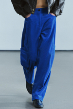 ВЕЛЬВЕТОВЫЕ БРЮКИ С КАРМАНАМИ — ZW COLLECTION — ZARA
