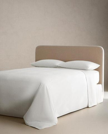 ZARA HOME (500 НИТЕЙ) САТИНОВАЯ ПРОСТЫНЯ, БЕЛЫЙ