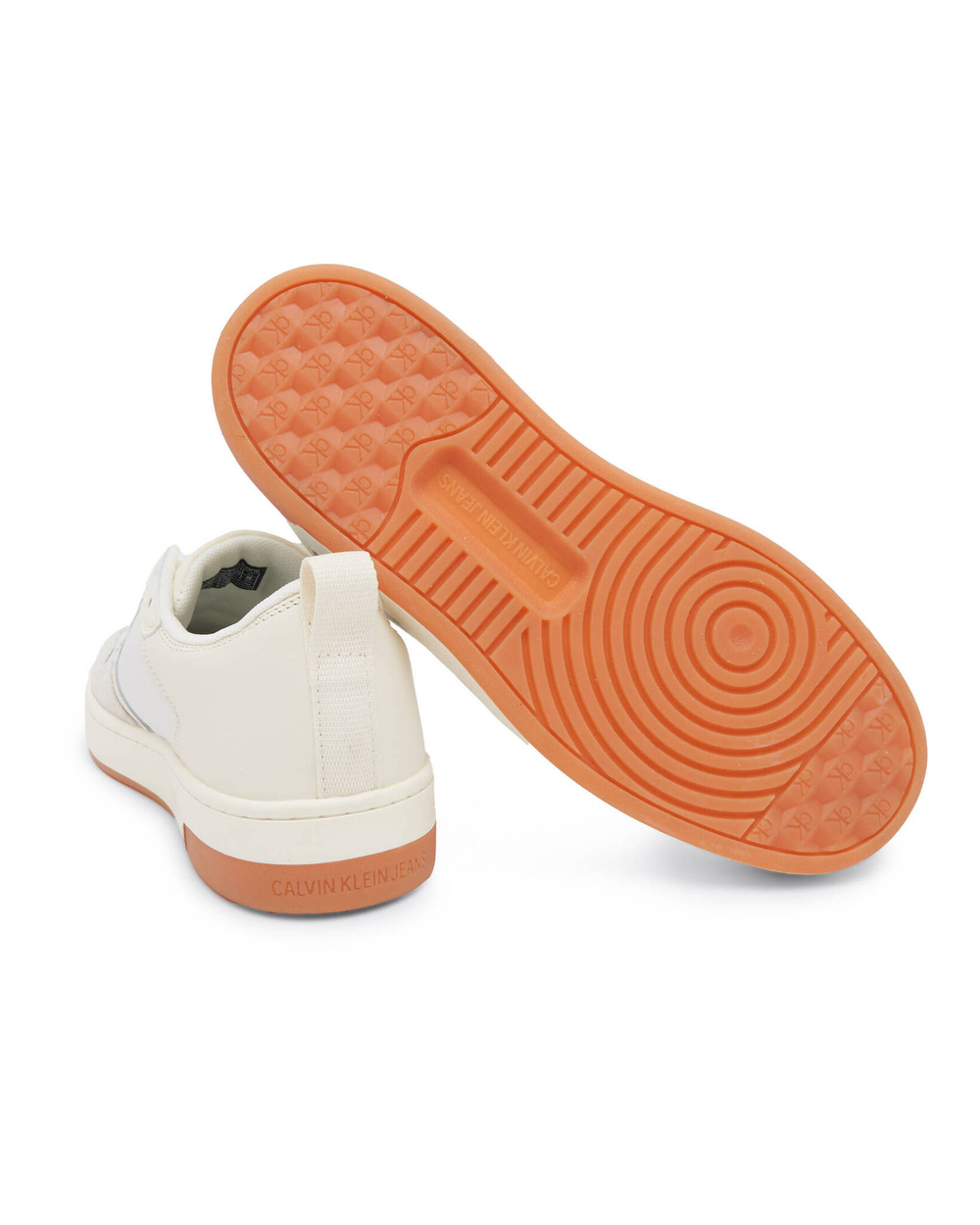 Кожаные кроссовки basket cupsole low CALVIN KLEIN JEANS - белый(YW0YW00876)