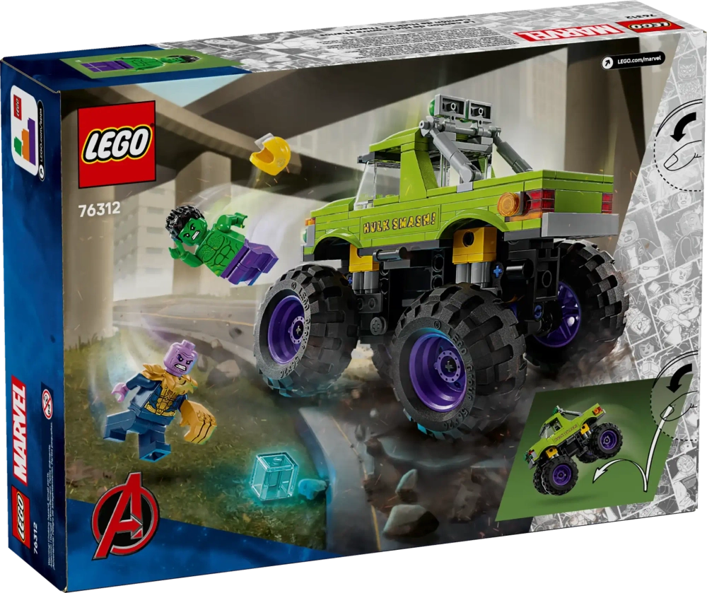 Конструктор LEGO Marvel 76312 Грузовик Халка против Таноса