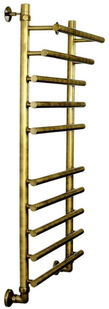 Полотенцесушитель ДВИН F primo 80/50 1"-3/4"-1/2" Водяной (К3 Состаренная бронза)
