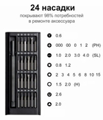Набор отверток и бит 24 в 1 / многофункциональный инструмент для точных работ