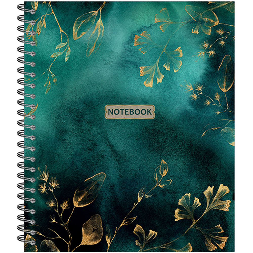 НОВИНКА! ТЕТРАДЬ ОБЩАЯ 48 ЛИСТОВ НА СПИРАЛИ “Gold Floral Pattern”